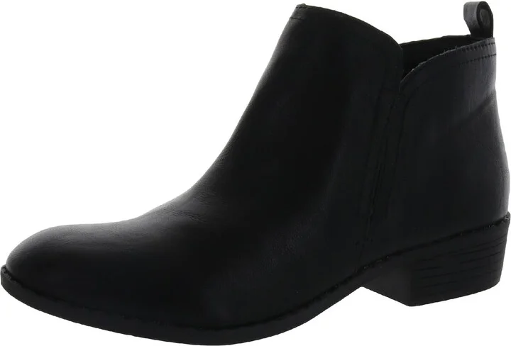 Cadee Womens Zipper Ankle Booties