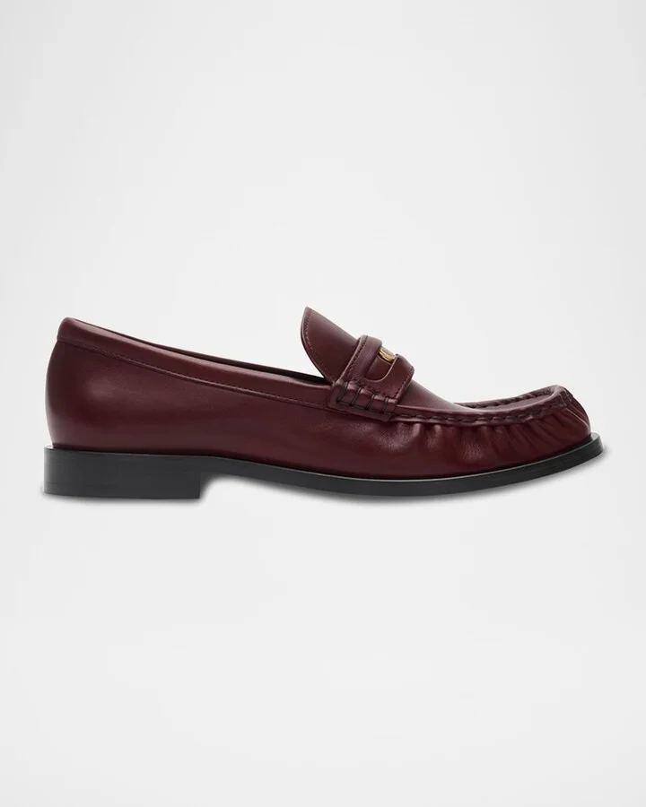 Cadet Grained Calf Leather Penny Loafers