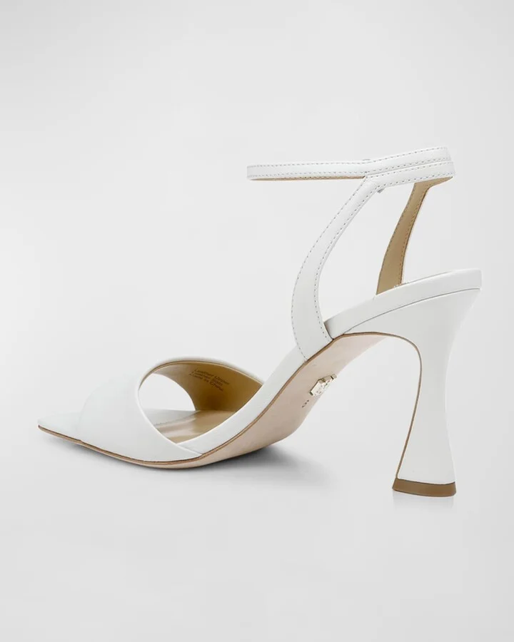 Cady Leather Crystal Heart Ankle-Strap Sandals - Image 10