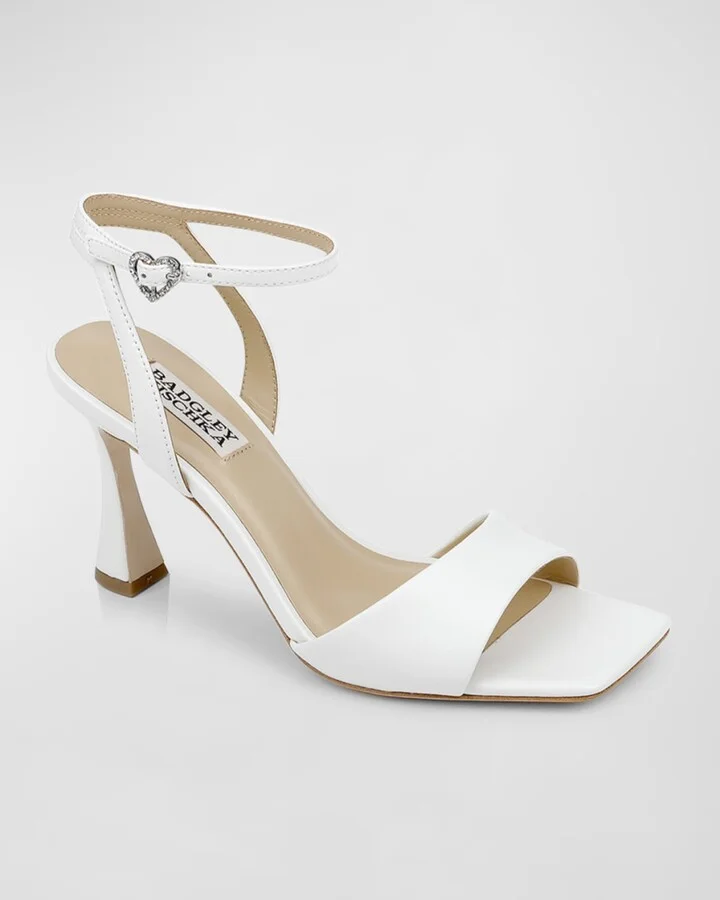 Cady Leather Crystal Heart Ankle-Strap Sandals - Image 11