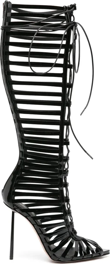 Cage 120mm knee-high boots