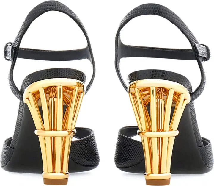 Cage 85mm leather sandals - Image 3