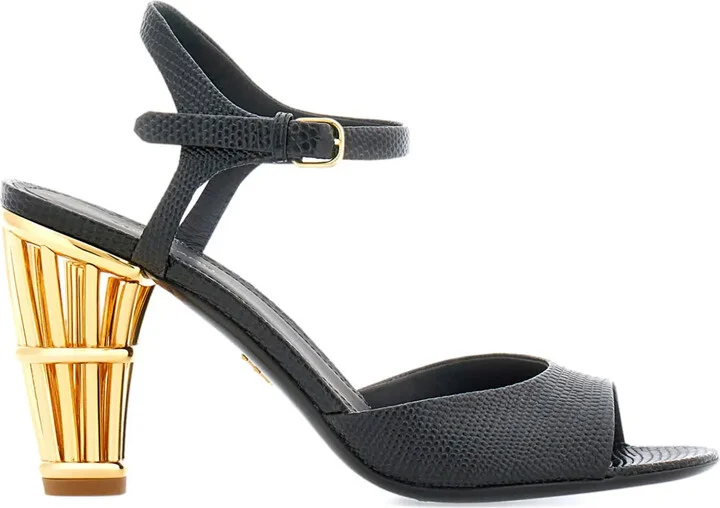 Cage 85mm leather sandals