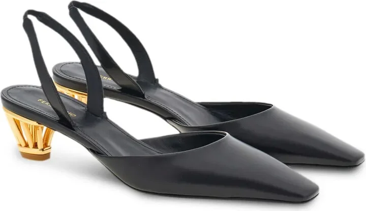 Cage-Heel Slingback Pumps - Image 2