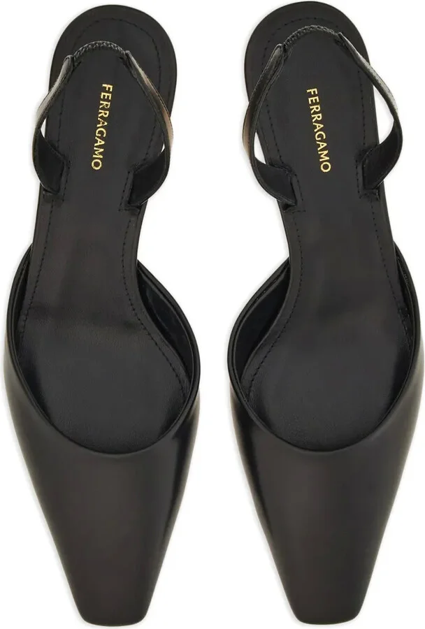 Cage-Heel Slingback Pumps - Image 4