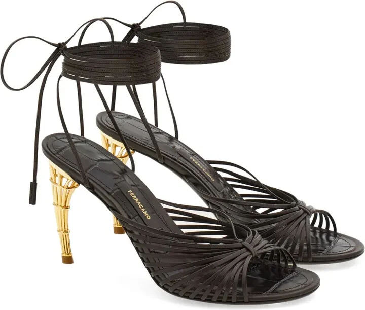 Cage-Heel Strap-Detail Sandals - Image 2