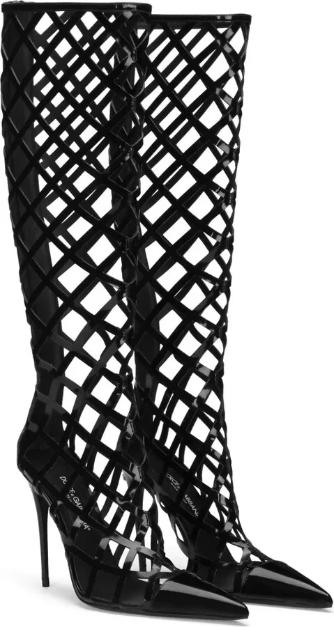 Cage Knee-Length Boots - Image 2