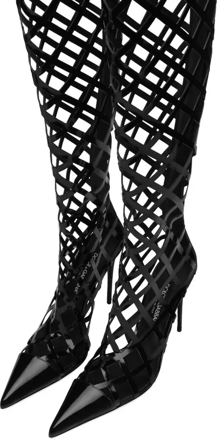 Cage Knee-Length Boots - Image 4
