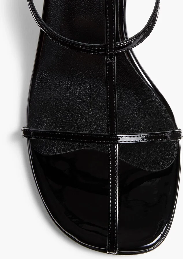 Cage Sandal in Black Patent Leather - Image 4