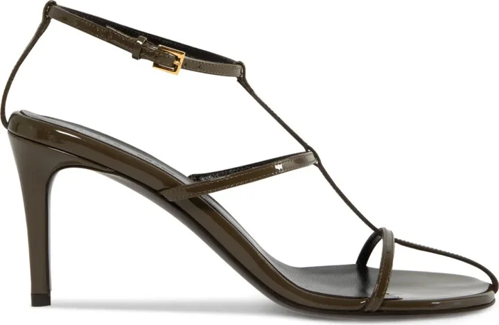 Cage strappy heeled sandals