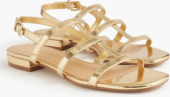 Caged ankle-strap sandals