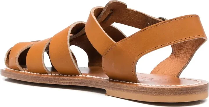 Caged-Design Calf-Leather Sandals - Image 3