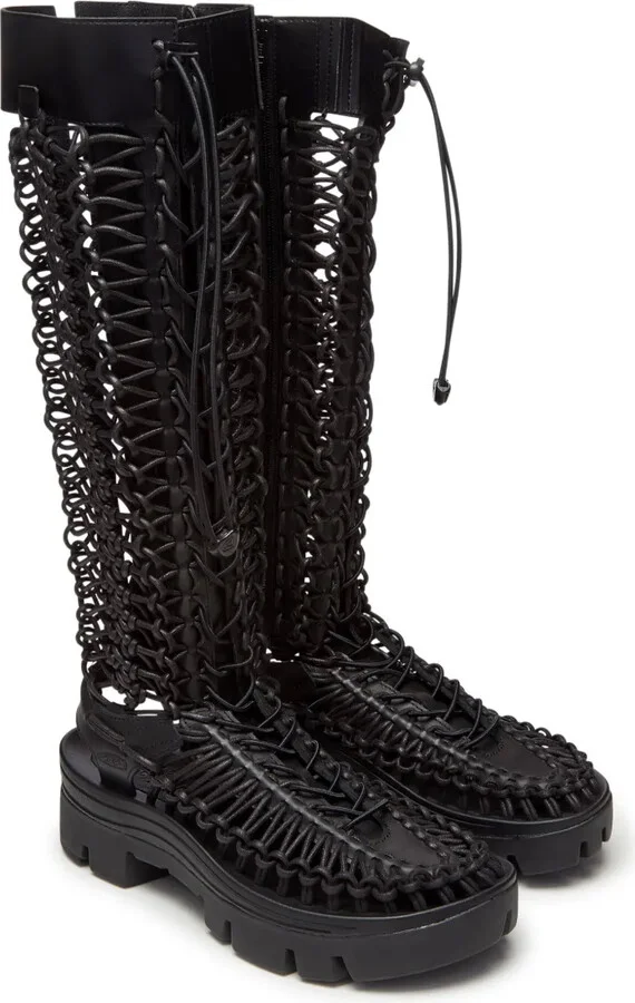 Caged Knee-High Boots - Image 2