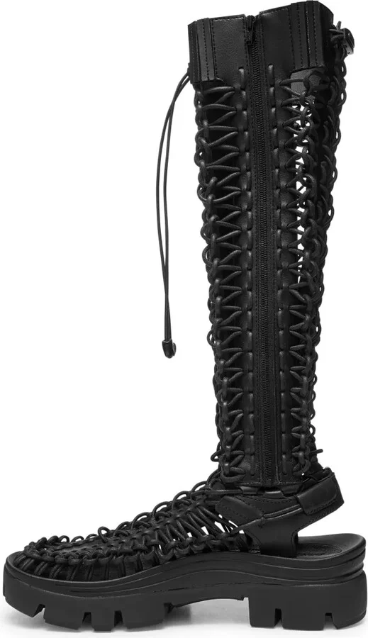 Caged Knee-High Boots - Image 4