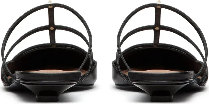 Caged Leather Mules - Image 3