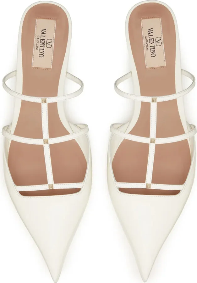 Caged Leather Mules - Image 4