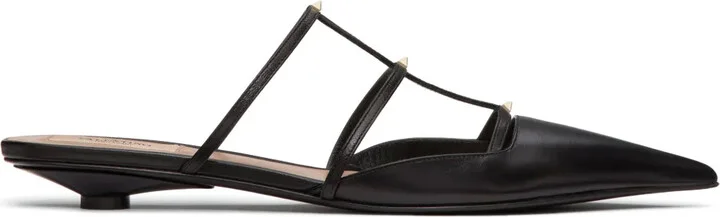 Caged Leather Mules
