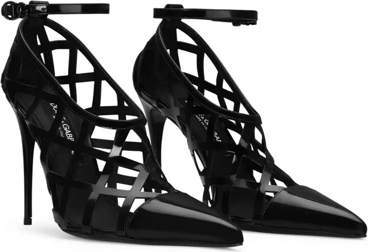 Caged Leather Pumps - Image 2