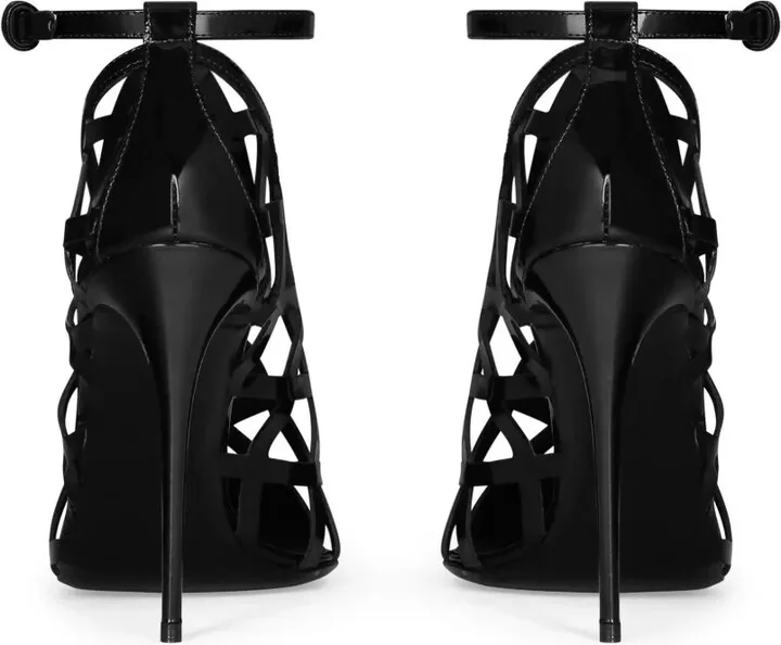 Caged Leather Pumps - Image 3