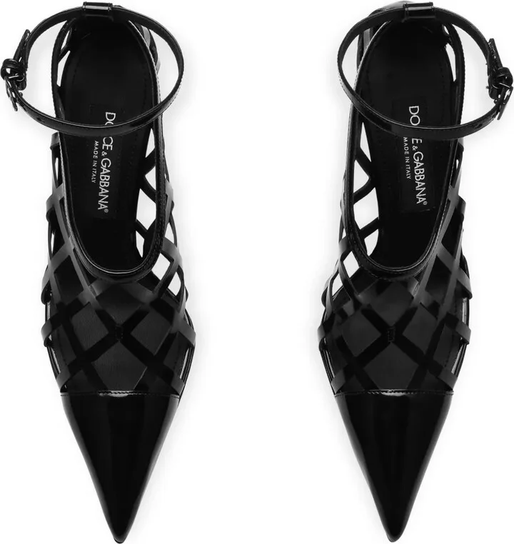 Caged Leather Pumps - Image 4