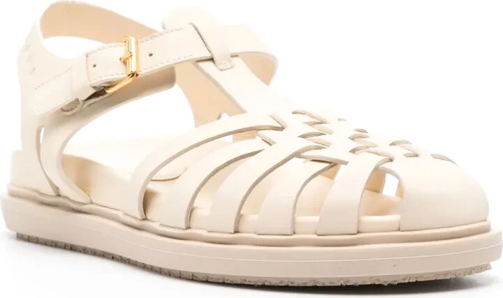 Caged Leather Sandals - Image 2