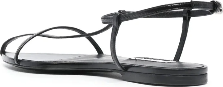 Caged Leather Sandals - Image 3