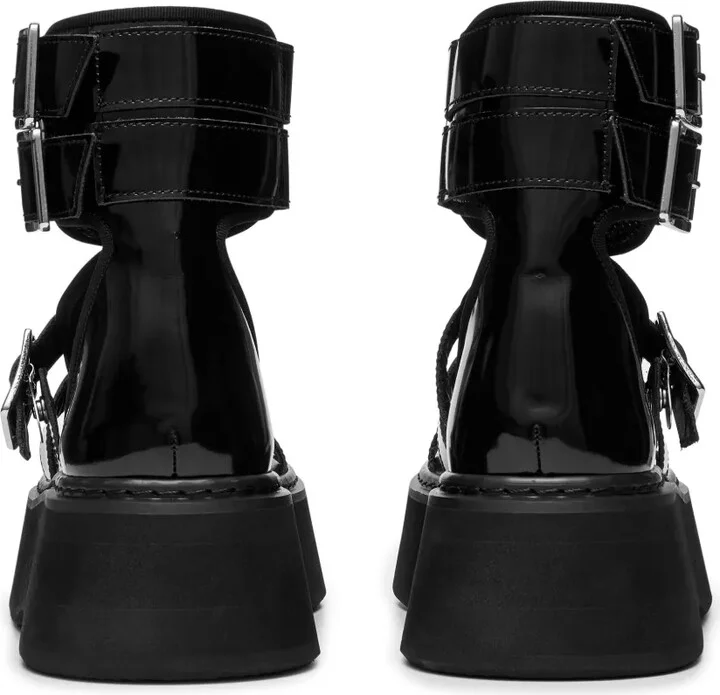Caged Leather Sandals - Image 3