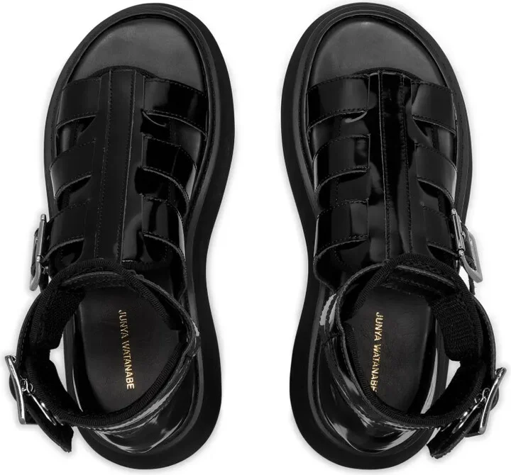 Caged Leather Sandals - Image 4