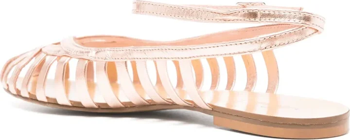 Caged Leather Sandals - Image 3
