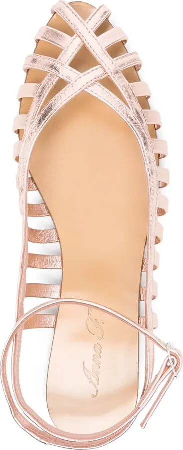 Caged Leather Sandals - Image 4