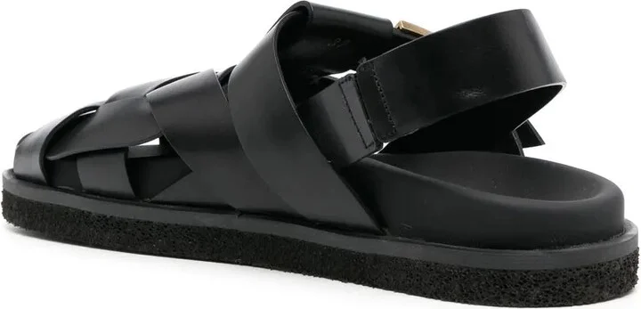 Caged Leather Sandals - Image 3