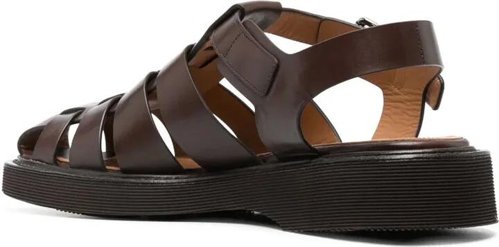 Caged Leather Sandals - Image 3