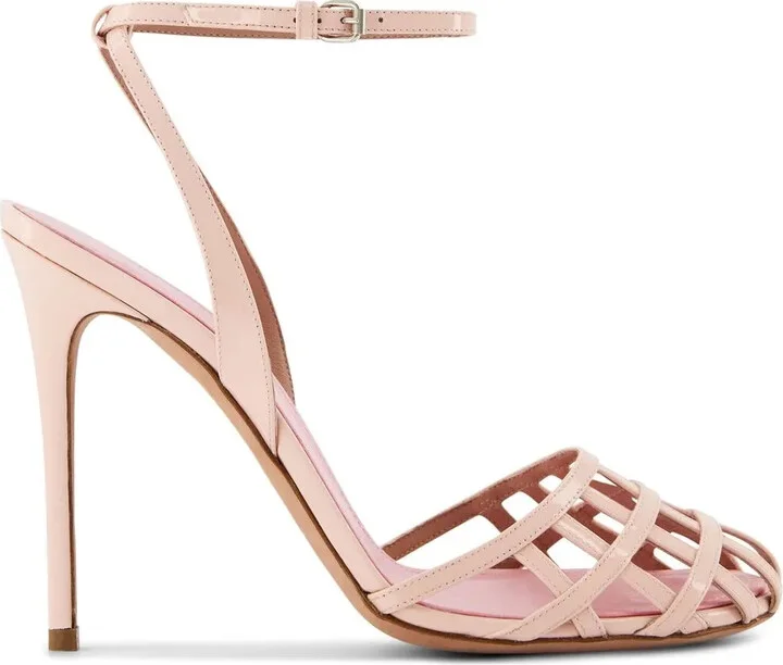 Caged Stiletto-Heel Pumps