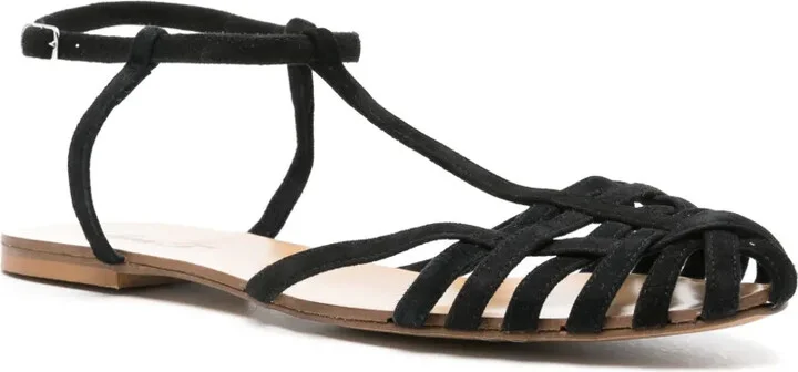Caged Suede Sandals - Image 2