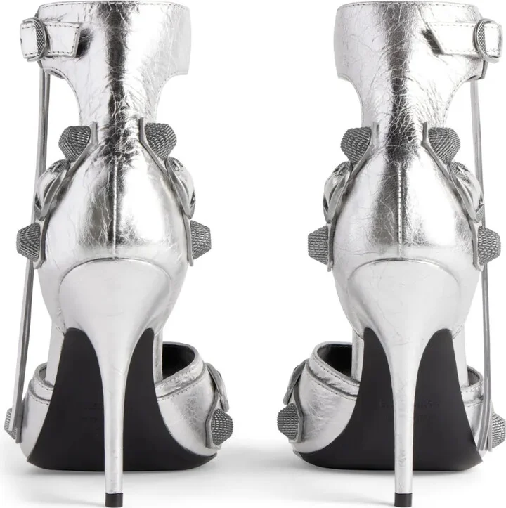 Cagole 110mm metallic-finish sandals - Image 3