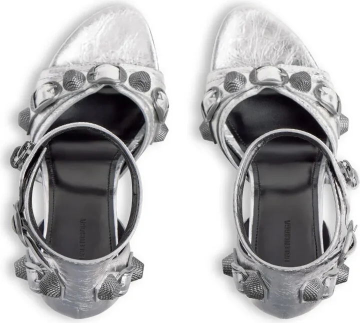 Cagole 110mm metallic-finish sandals - Image 4