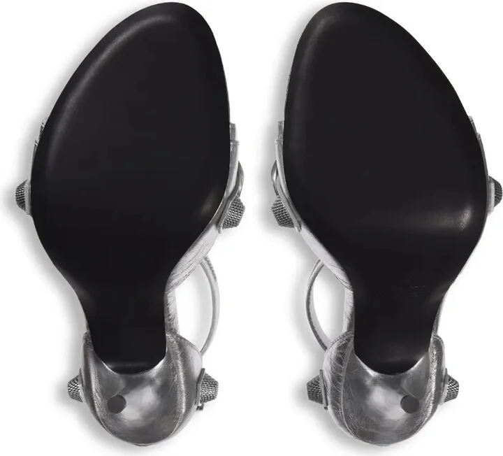 Cagole 110mm metallic-finish sandals - Image 5