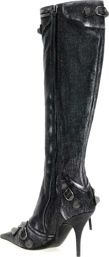 Cagole 90mm studded leather boots - Image 3