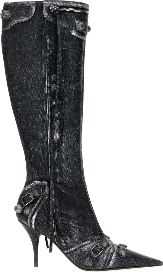 Cagole 90mm studded leather boots