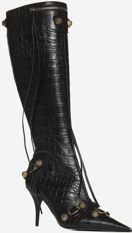 Cagole Animalier Effect Leather Boots - Image 2