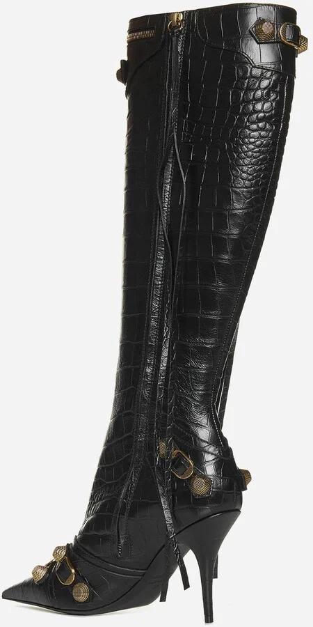 Cagole Animalier Effect Leather Boots - Image 3