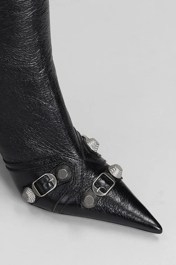 Cagole Boot H90 High Heels Boots In Black Leather - Image 5