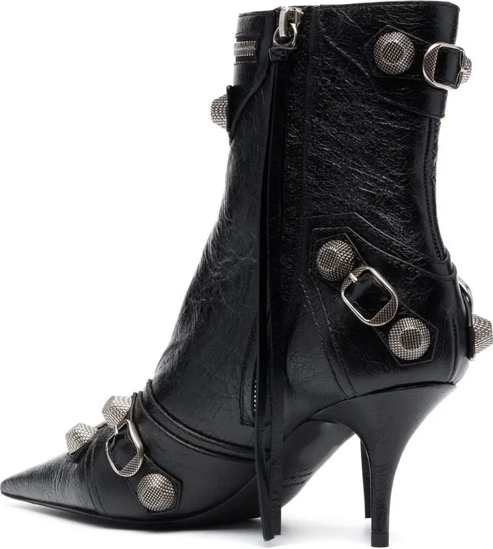 Cagole buckle-detail 70mm ankle boots - Image 3
