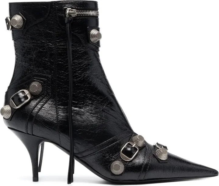Cagole buckle-detail 70mm ankle boots