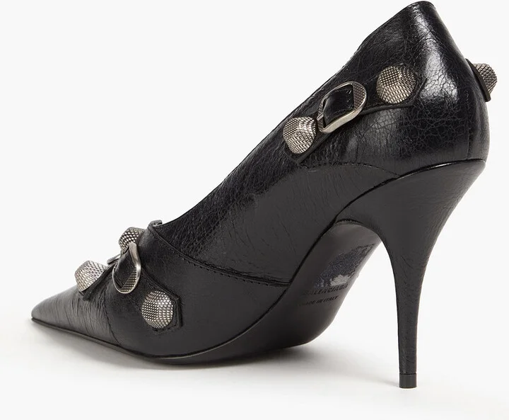 Cagole embellished leather pumps - Image 3