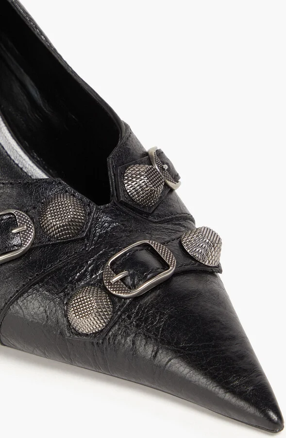 Cagole embellished leather pumps - Image 4