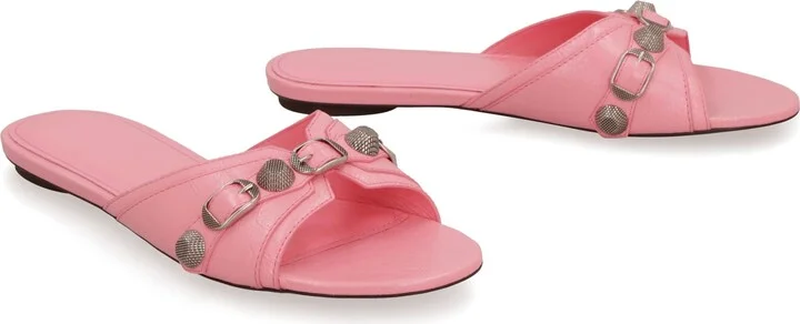 Cagole Leather Slides - Image 3