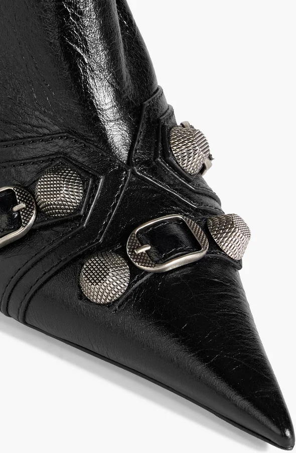 Cagole studded leather knee boots - Image 4