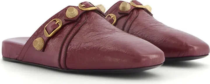 Cagole studded leather slippers - Image 3
