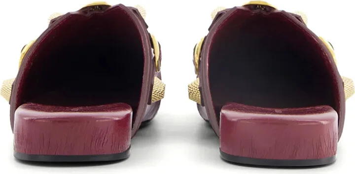 Cagole studded leather slippers - Image 5